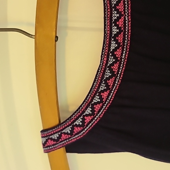 Aztec Embroidered Boho Sleeveless Top Cover-up  or Dress - Picture 7 of 7